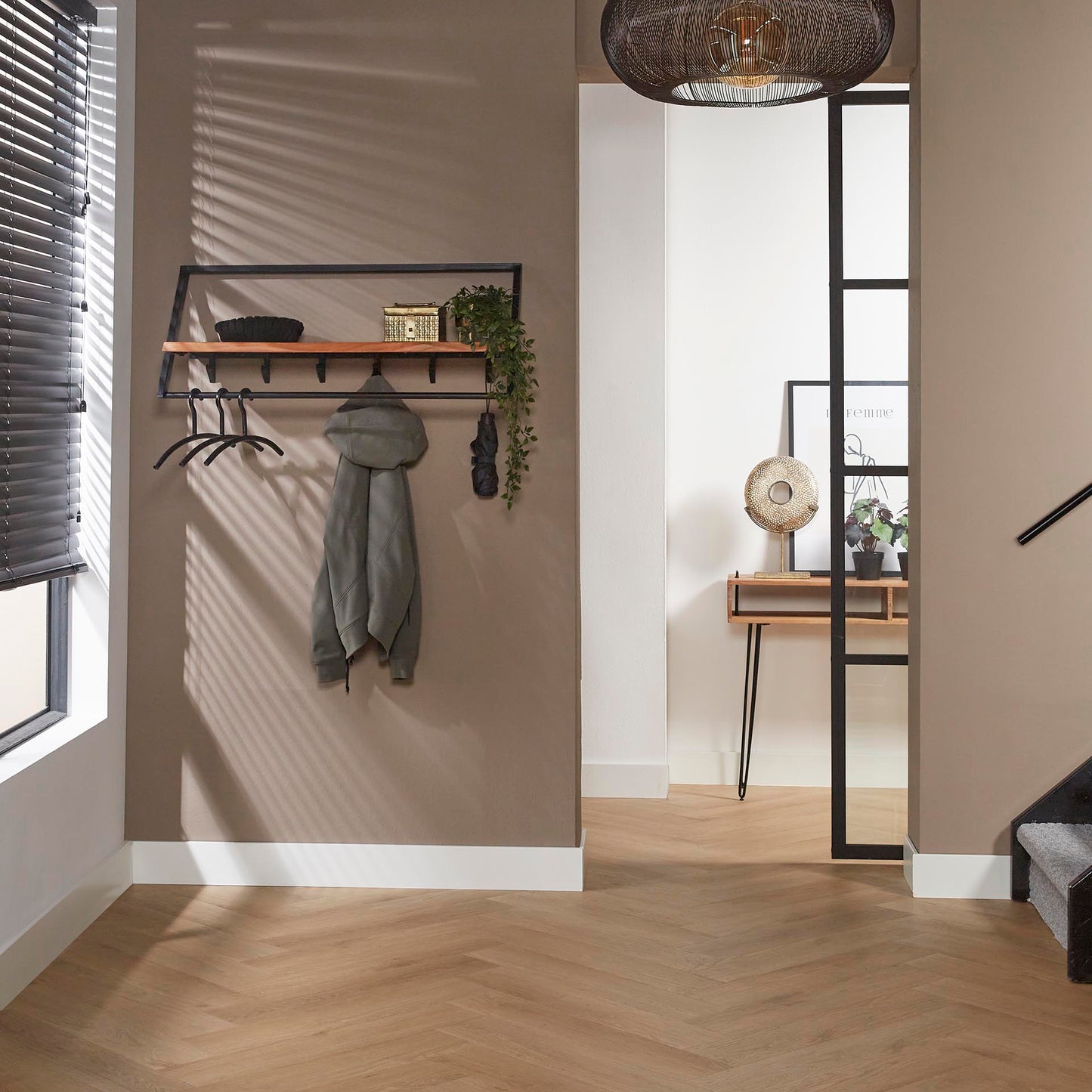 Kapstok Lean / Massief acacia naturel