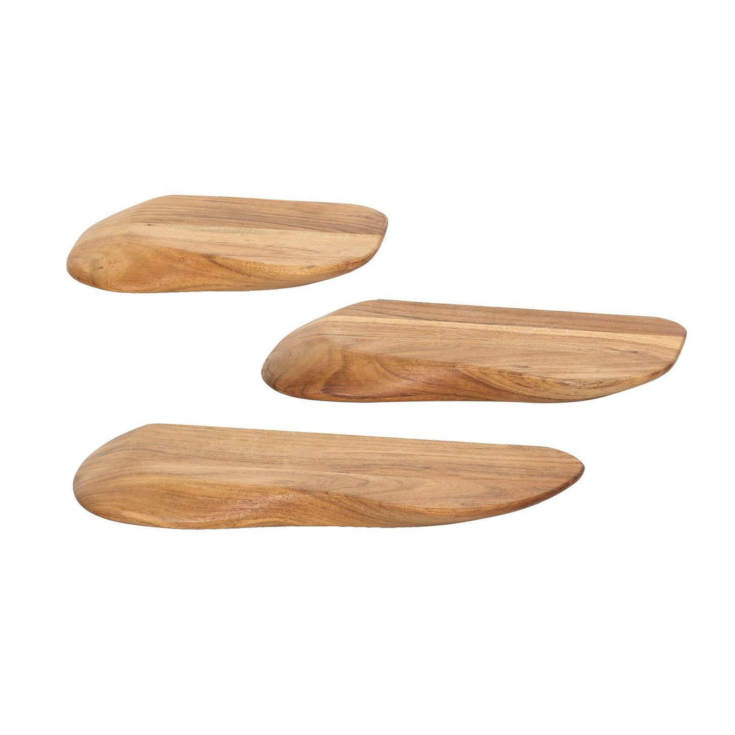 Wandschap organic set/3 / Massief acacia naturel