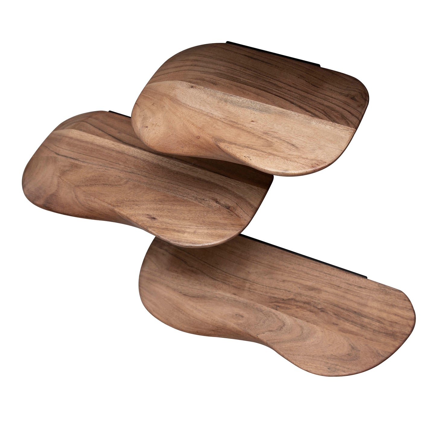 Wandschap organic set/3 / Massief acacia naturel
