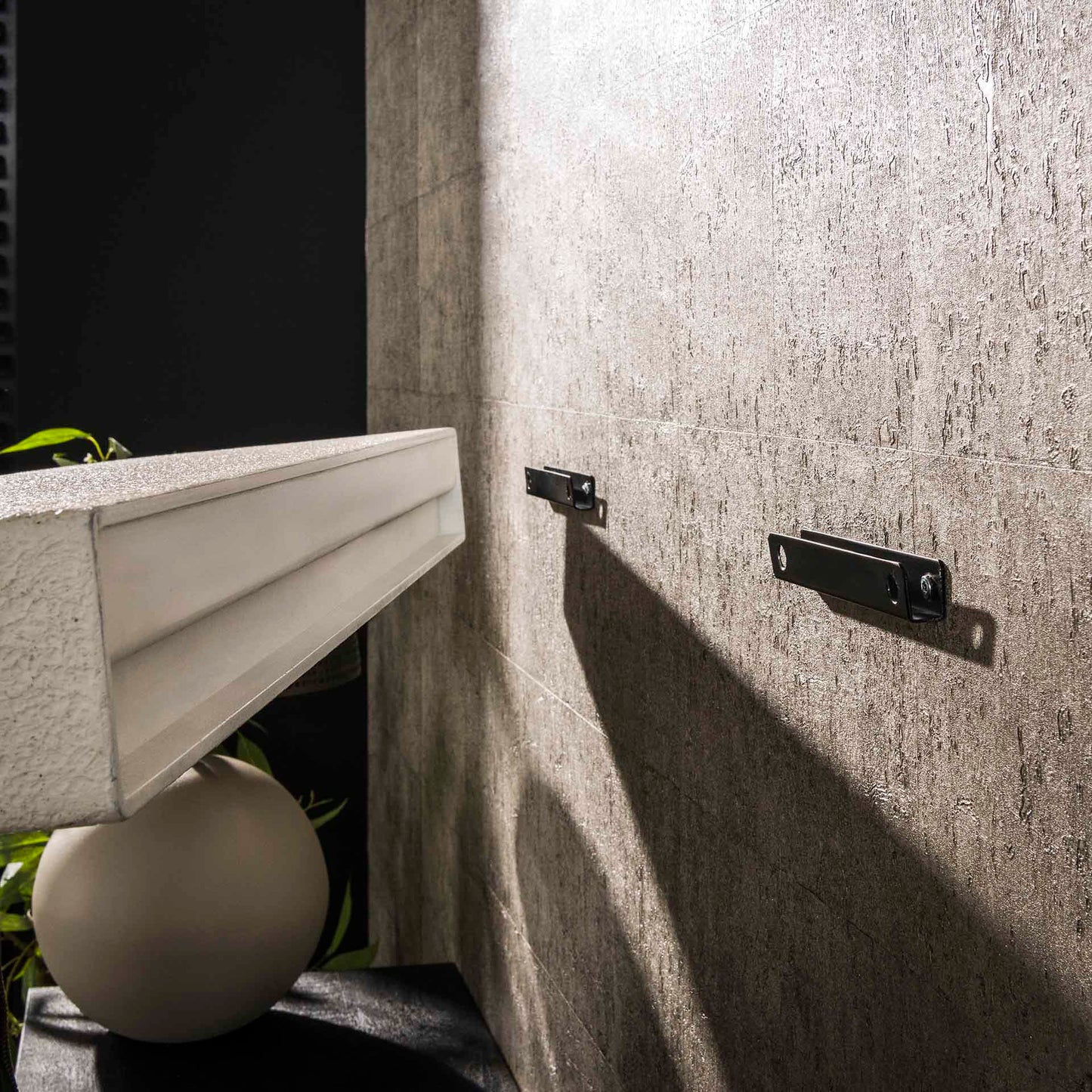 Wandplank 200cm stone / Marmer composiet