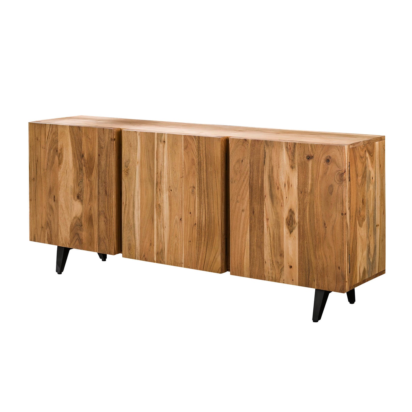 Dressoir 3 deuren block / Massief acacia naturel
