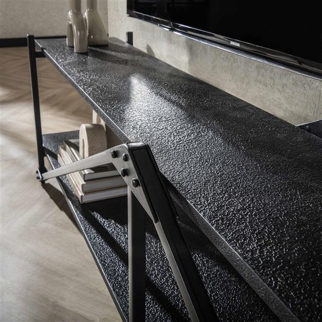 TV-meubel XL Piega - 220x35x51 cm - Grijs