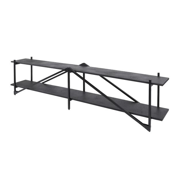 TV-meubel XL Piega - 220x35x51 cm - Grijs