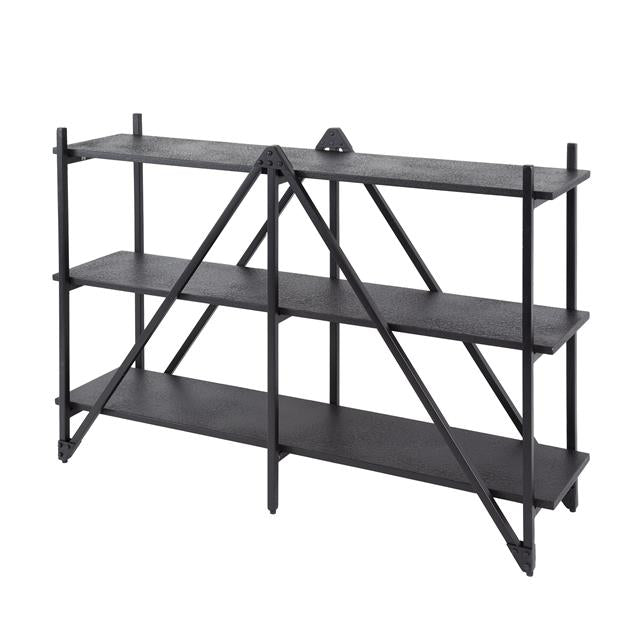Wandrek 3-laags Piega - 130x35x85 cm - Grijs