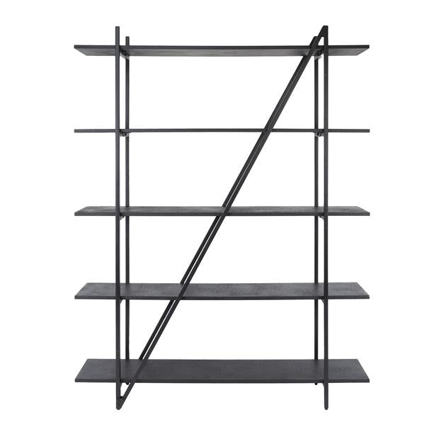 Wandrek 5-laags Piega - 140x35x181 cm - Grijs