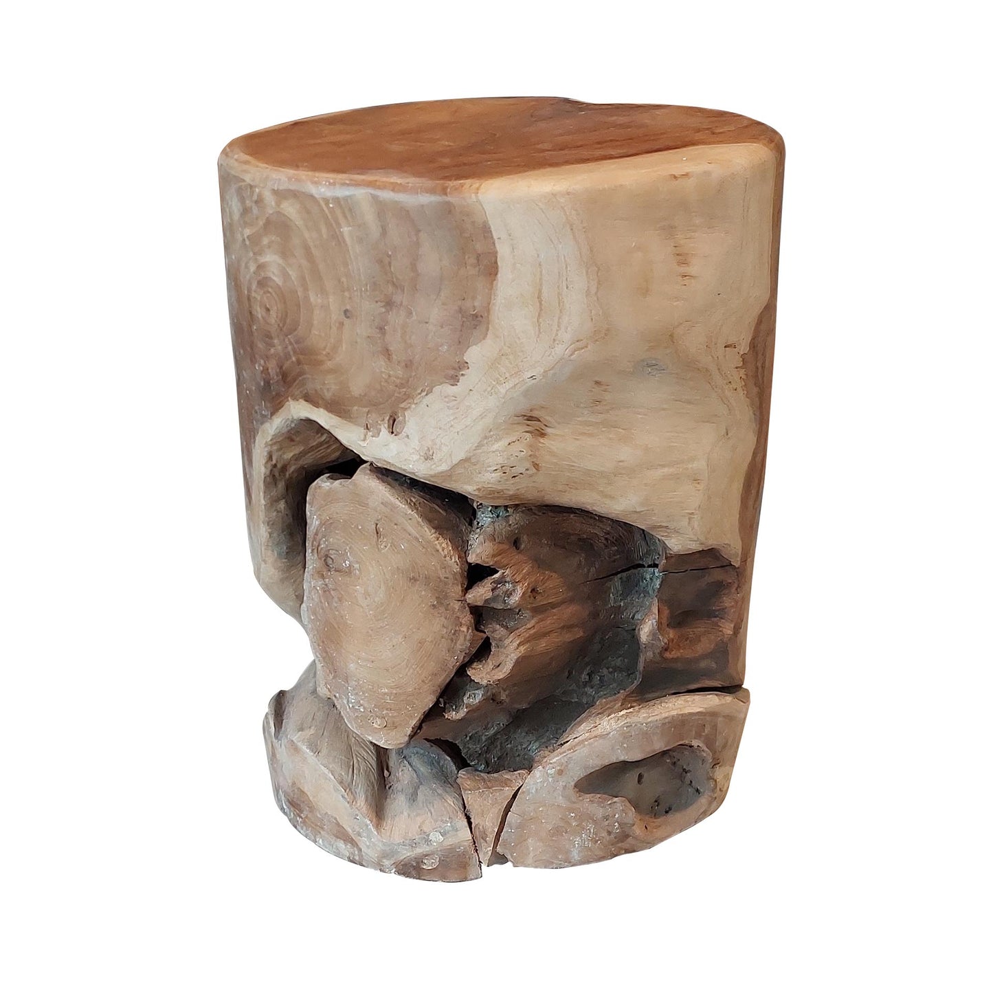 Bijzettafel natural line / Massief gerecycled teakhout