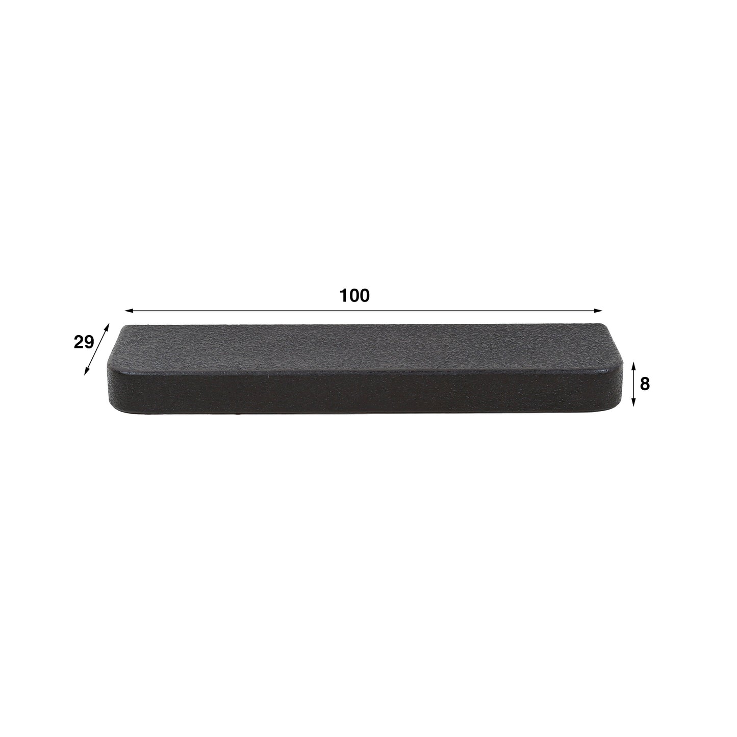 Wandplank 100cm metallic / Grijs