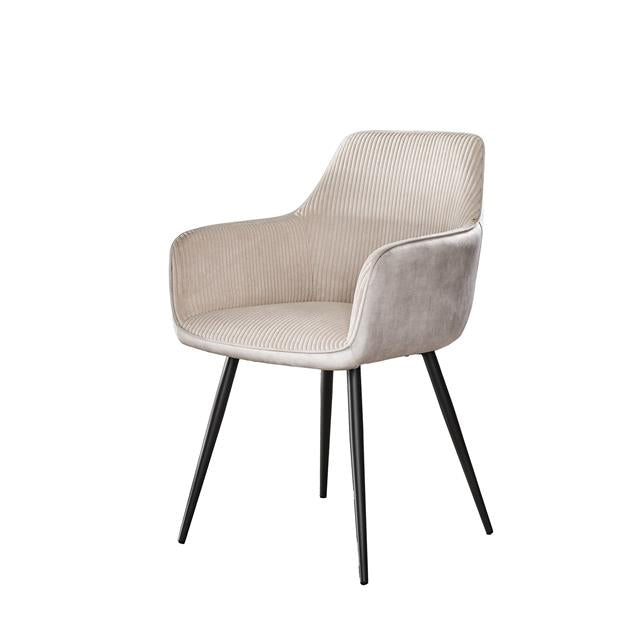 Armstoel Rib verpakt per 2 Rock - 57x59x85 cm - Gebroken wit