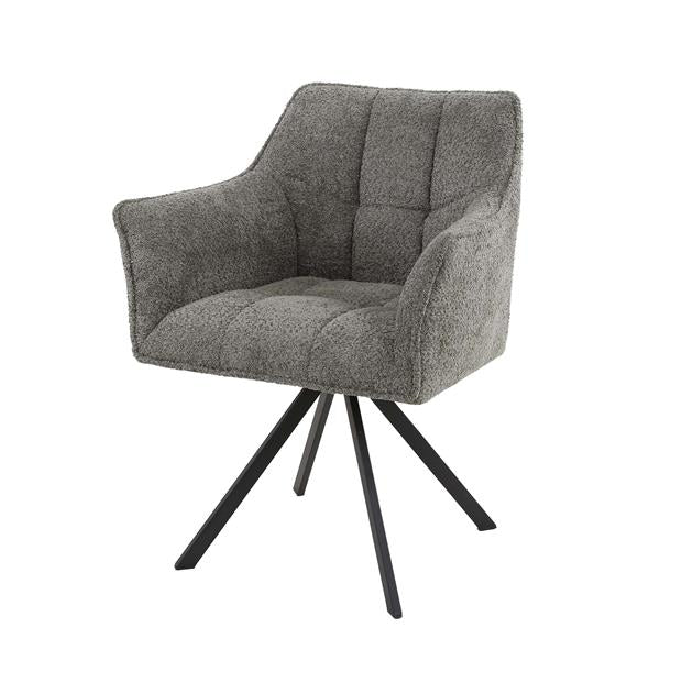 Armstoel Raster Draaibaar (verpakt per 2) - 63x60x81 cm - Boucle taupe