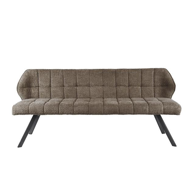 Eetkamerbank raster Boucle - 180x58x81 cm - Taupe