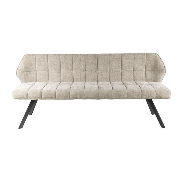 Eetkamerbank Raster - 180x58x81 cm - Rich zandkleur