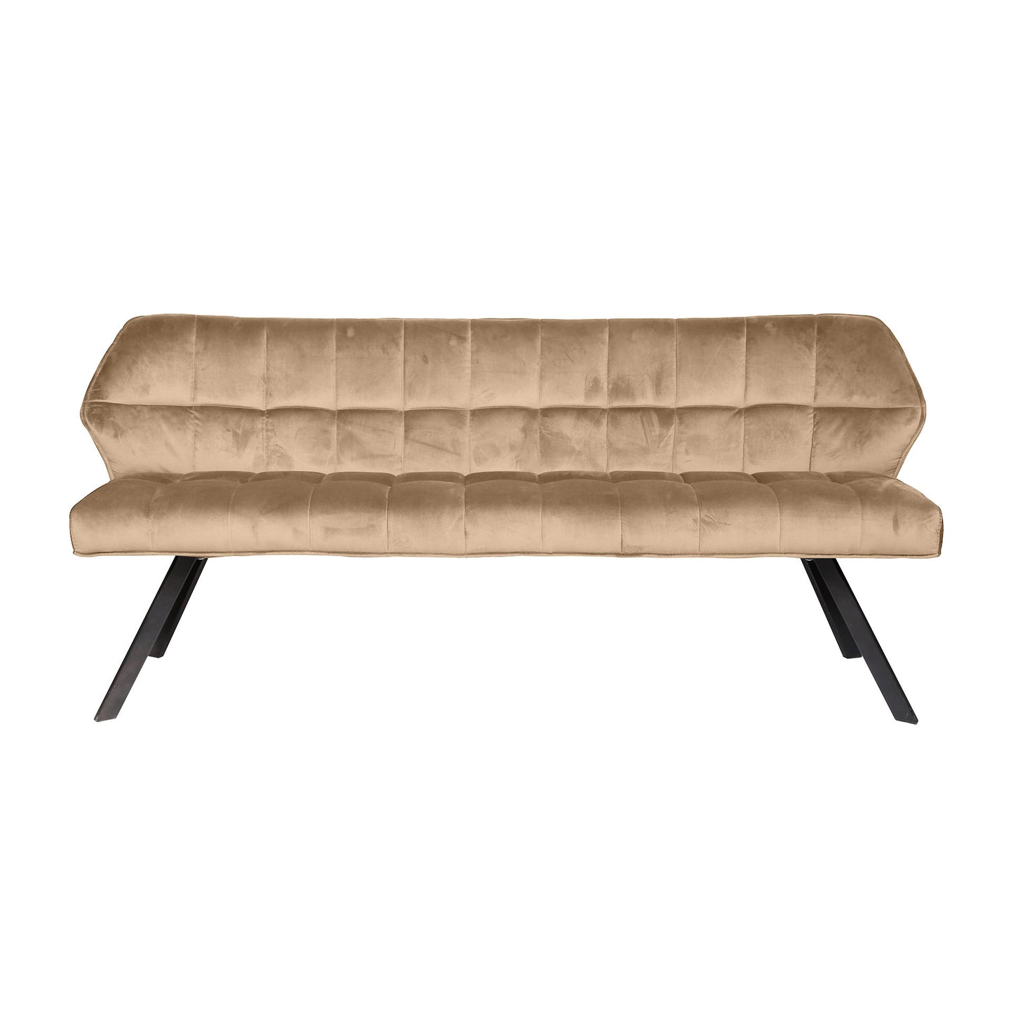 Eetkamerbank raster 180cm / Champagne velours