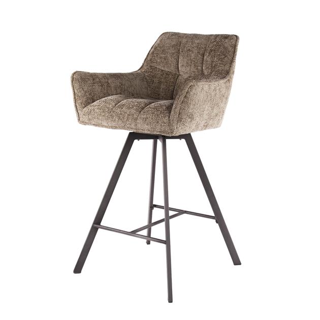 Barstoel Raster Draaibaar verpakt per 2 - 56x52x95 cm - Rich Champagne