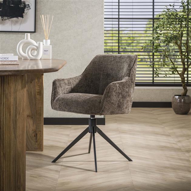 Armstoel Pull Draaibaar verpakt per 2 - Rich Taupe - 61x62x83 cm