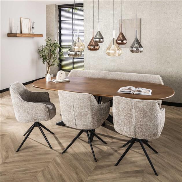 Armstoel Pull Draaibaar - 61x62x83 cm - Rich Zandkleur - verpakt per 2