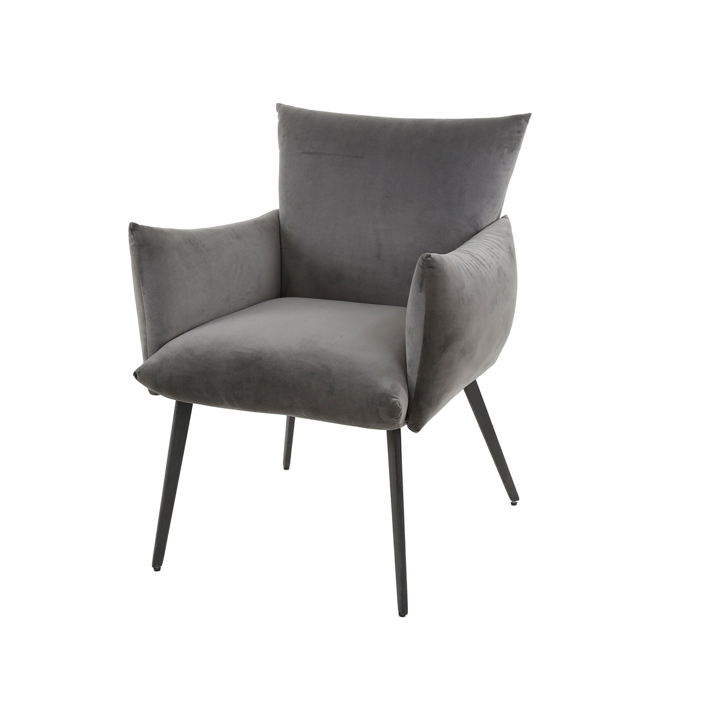 Eetkamerfauteuil lobby / Antraciet velours