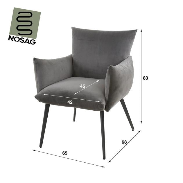 Eetkamerfauteuil Lobby - Antraci