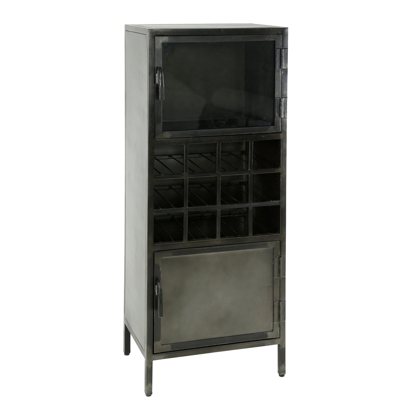 Wijnkast Ruff metal / Gun metal