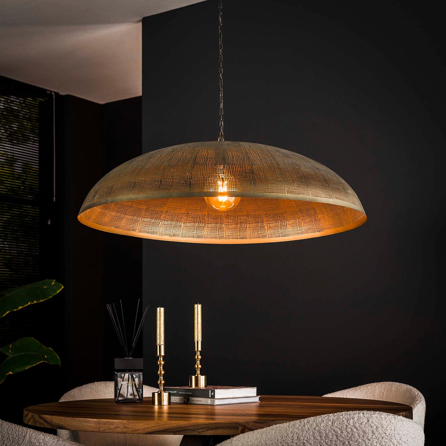Hanglamp Ø90 Cosmic - 92x92x150 cm - Brons antiek