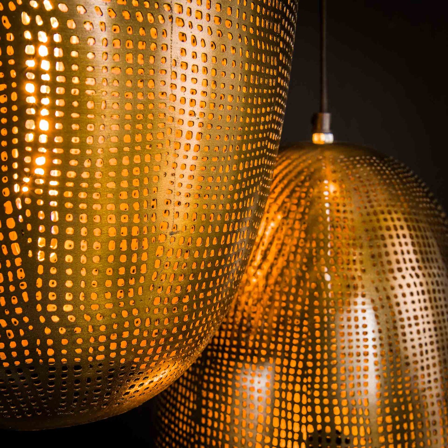 Hanglamp 3L cosmic getrapt / Brons antiek