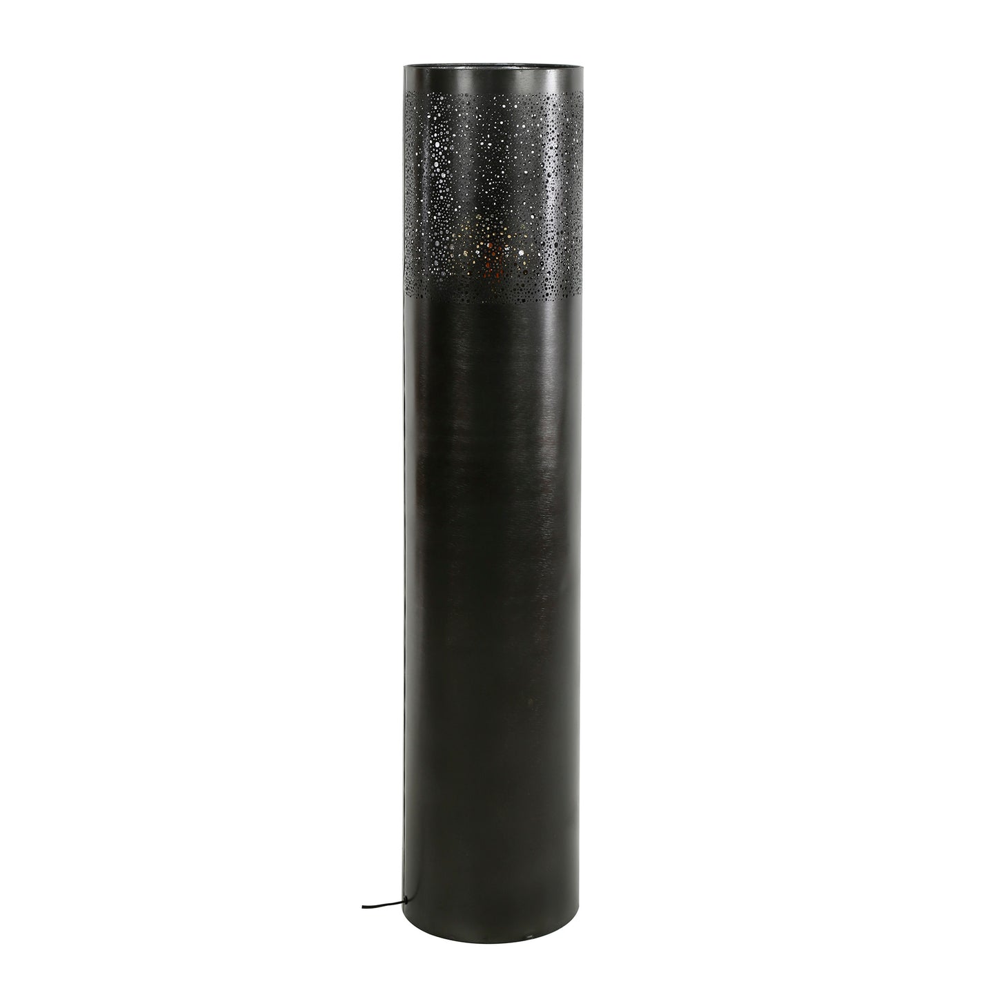 Vloerlamp Ø25 cilinder 120cm / Zwart nikkel