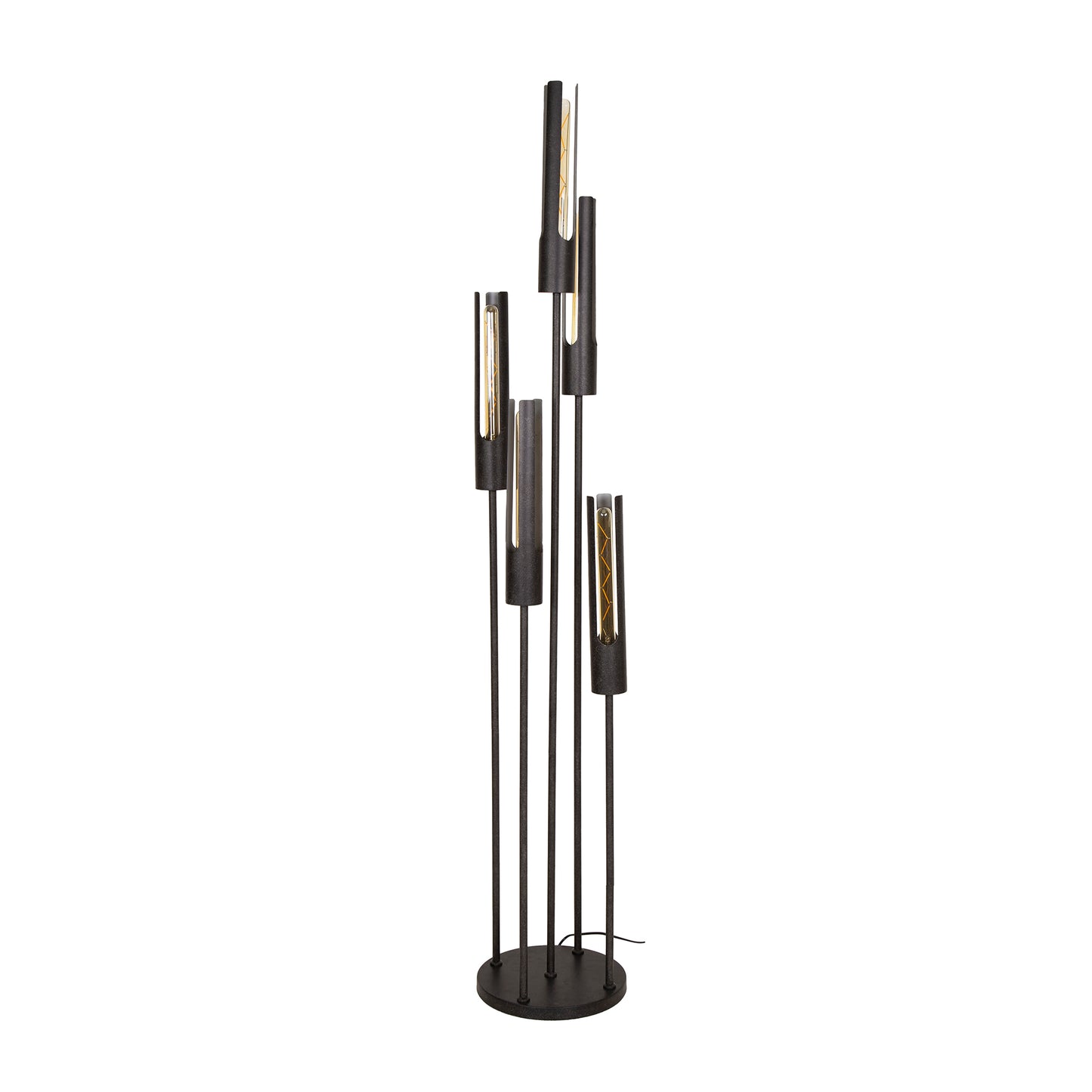 Vloerlamp 5L getrapt tube / Artic zwart