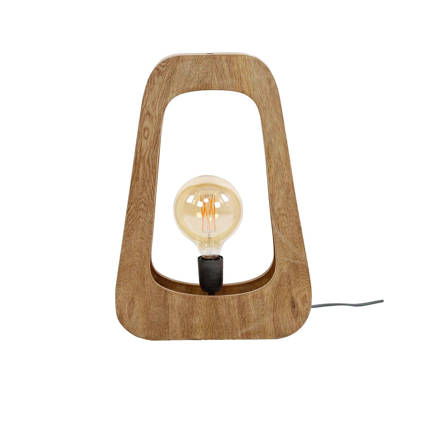 Tafellamp 1L bray / Massief mango naturel