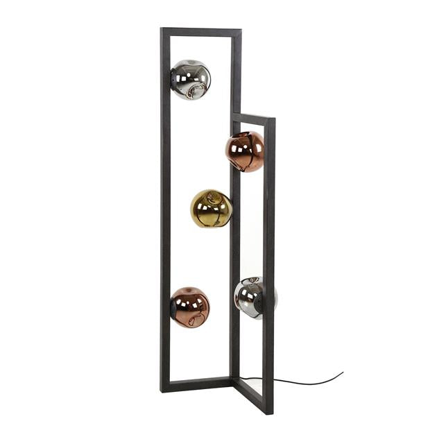 Vloerlamp 5L Stellar - 30x30x130 cm - Artic zwart