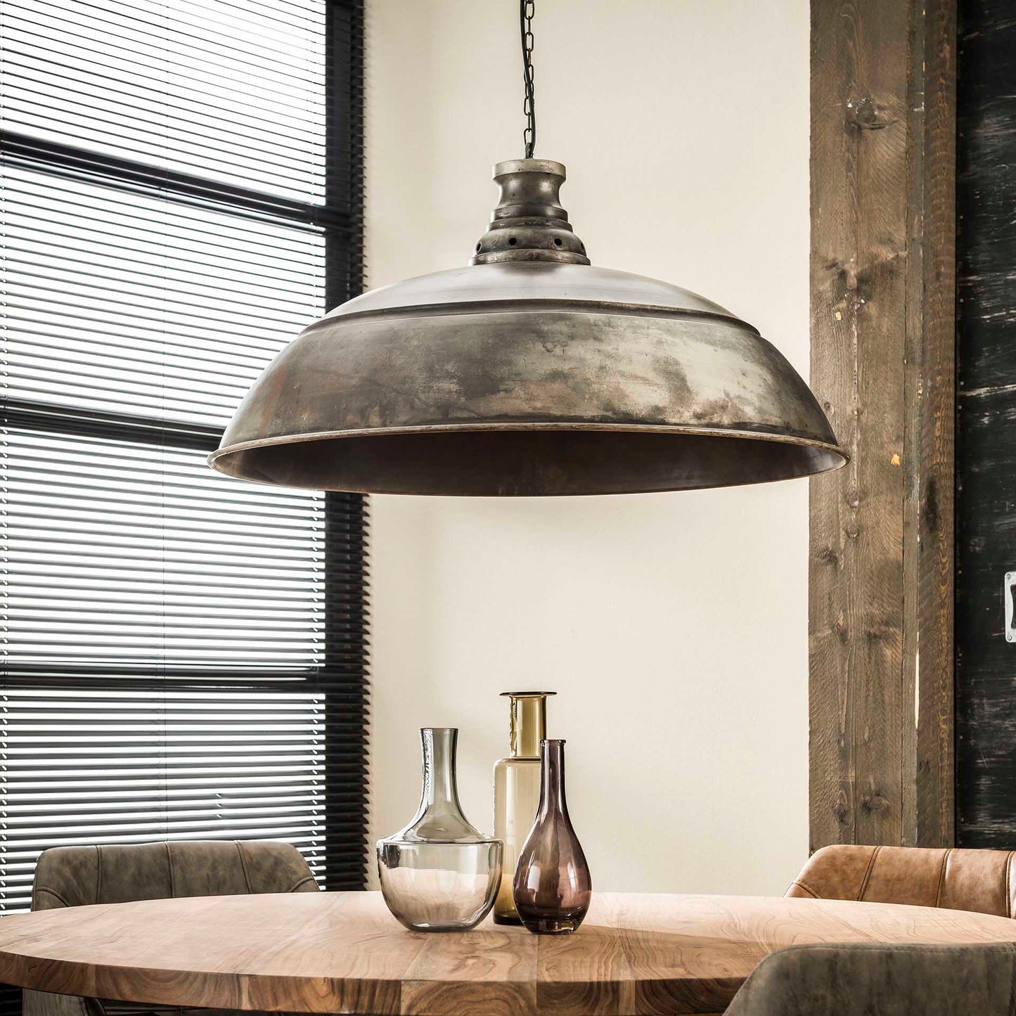 Hanglamp Ø80 industry / Oud zilver