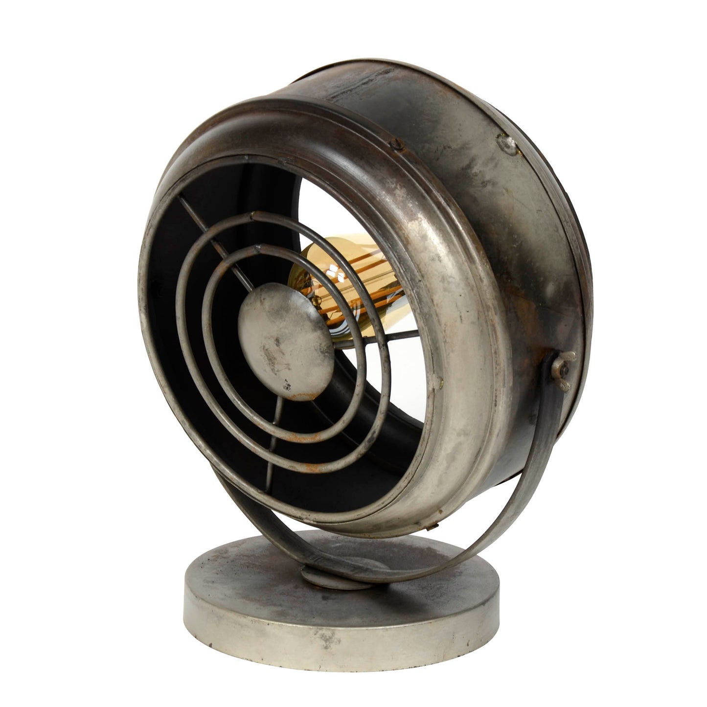 Tafellamp beam / Oud zilver
