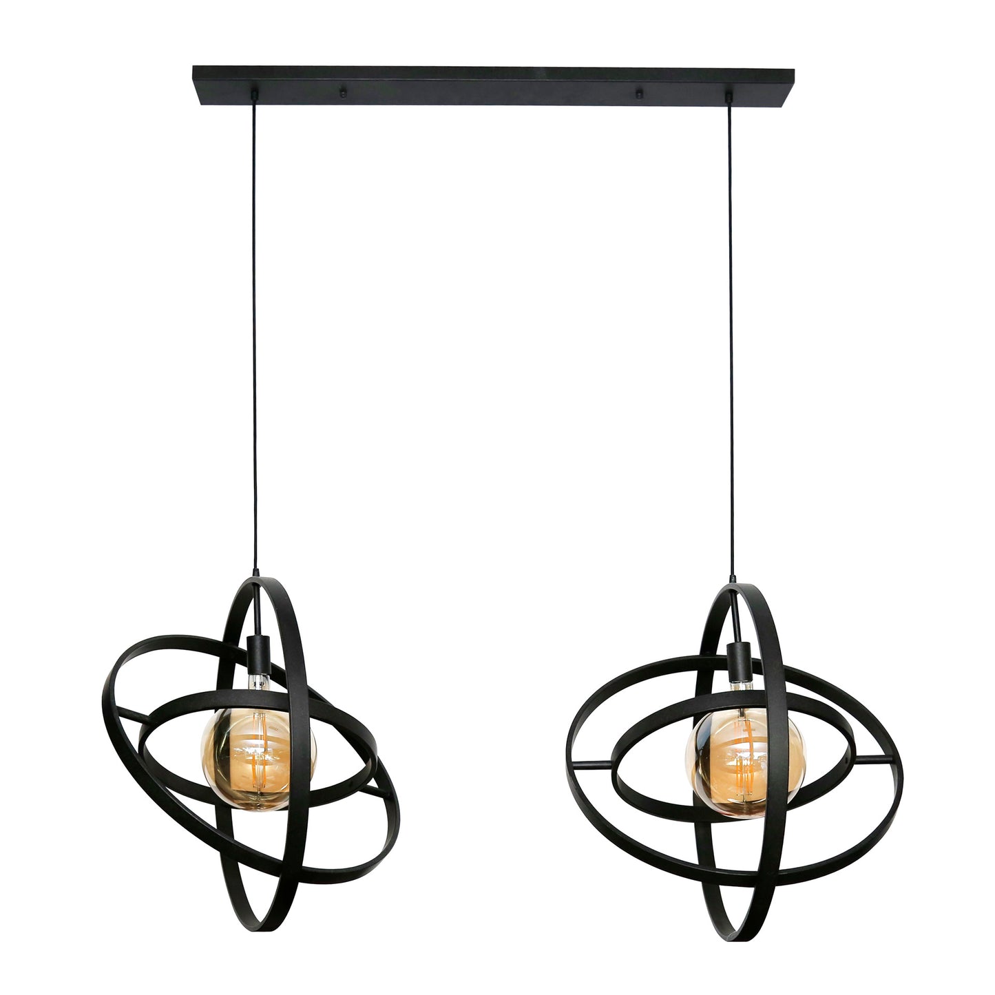 Hanglamp 2L Galaxy / Artic zwart