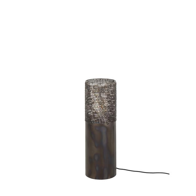 Vloerlamp Ø20 Cilinder - 20x20x60 cm - Zwart bruin