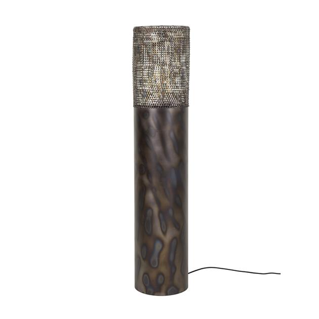 Vloerlamp Ø25 Cilinder - 25x25x120 cm - Zwart bruin