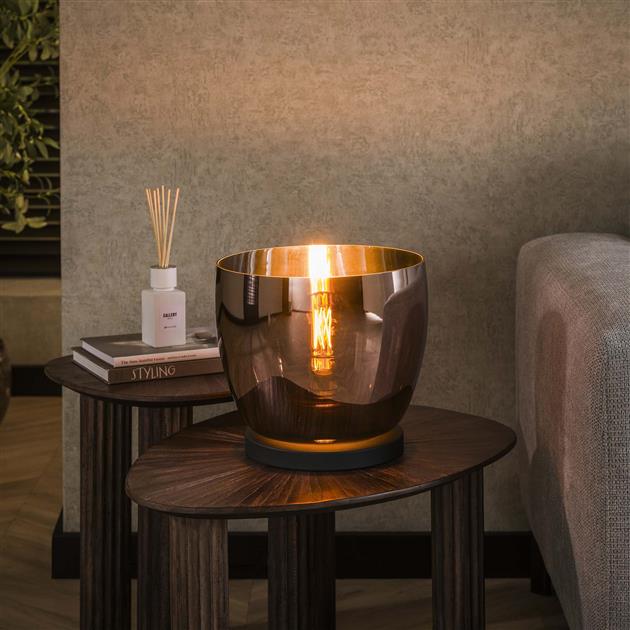 Vloerlamp UP L Copper Color Glas - 29x29x27 cm