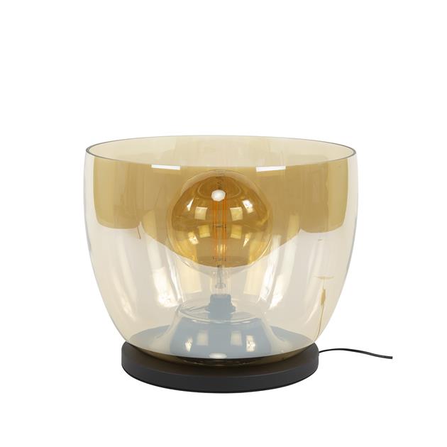 Vloerlamp UP XXL - 48x48x41 cm - Amberkleurig glas