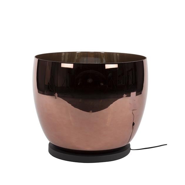 Vloerlamp UP XXL - 48x48x41 cm - Copper color glas