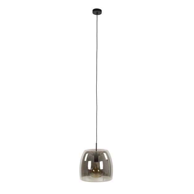 Hanglamp van 1 Lamp - Drift Glass - 35x35x150 cm - Smoke Grey Glas