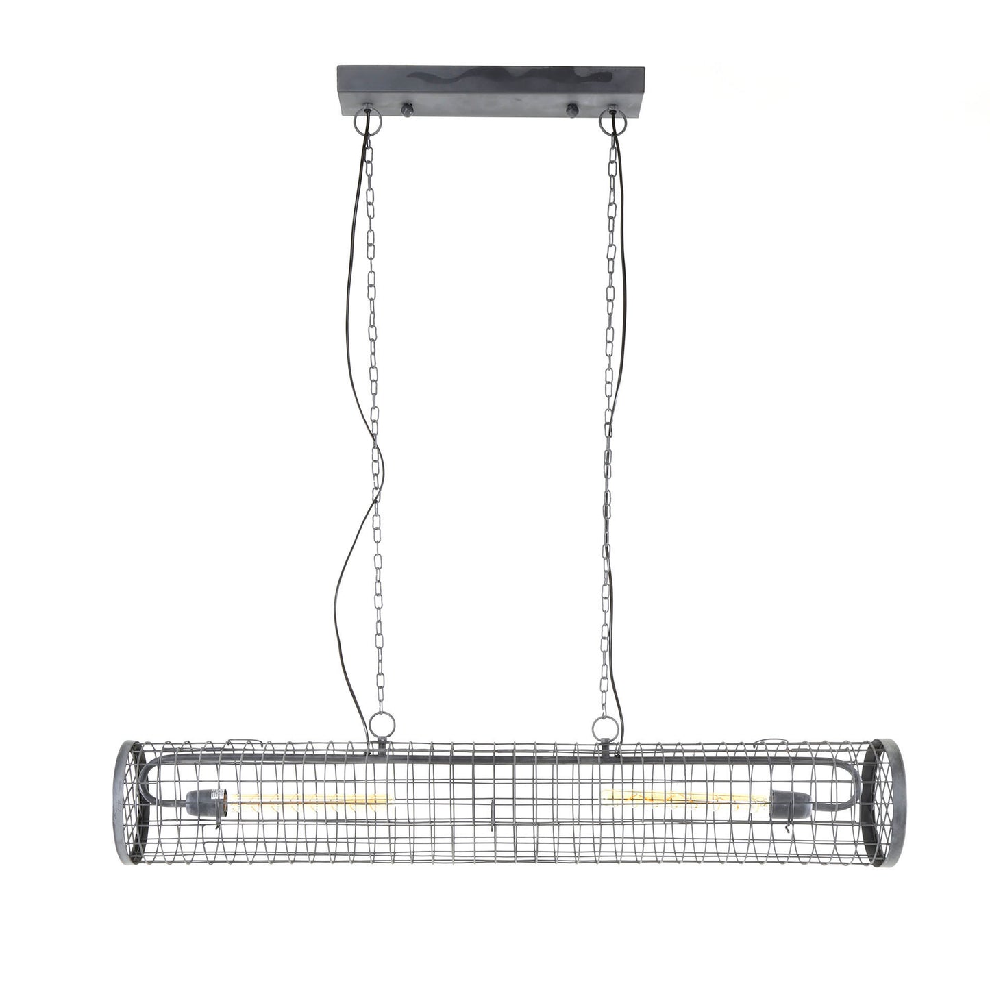 Hanglamp D20cm cylinder gaas/Slate grey