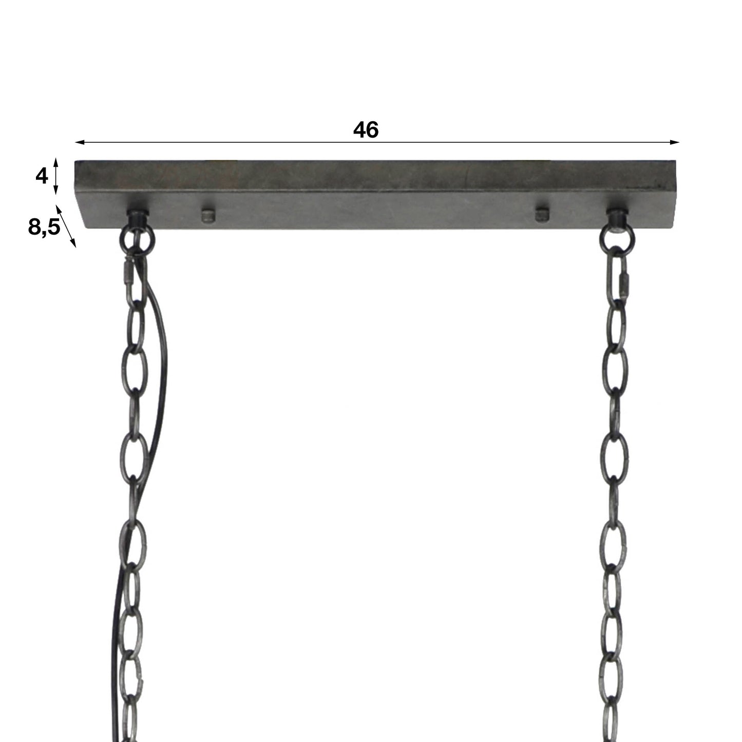 Hanglamp D20cm cylinder gaas/Slate grey