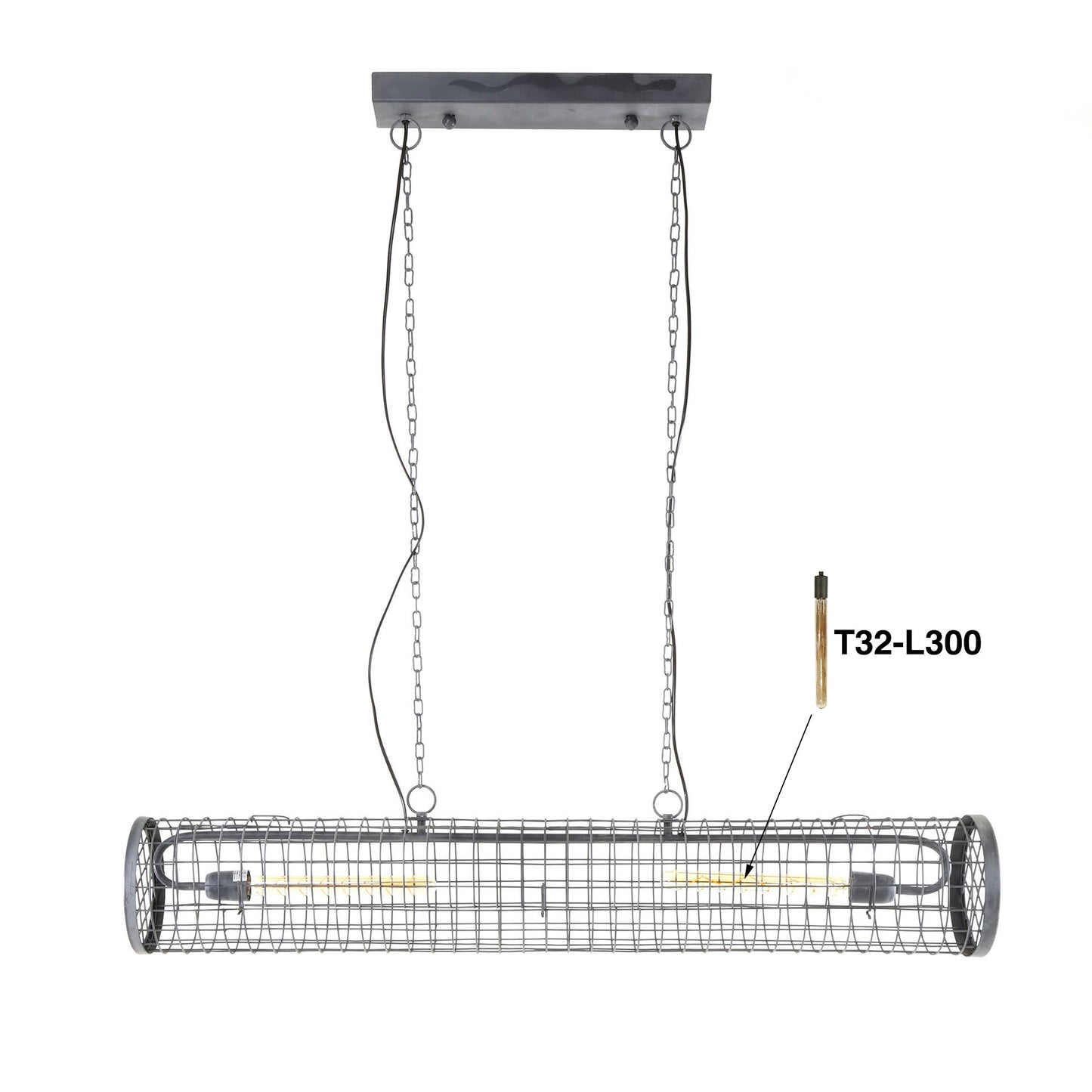 Hanglamp D20cm cylinder gaas/Slate grey