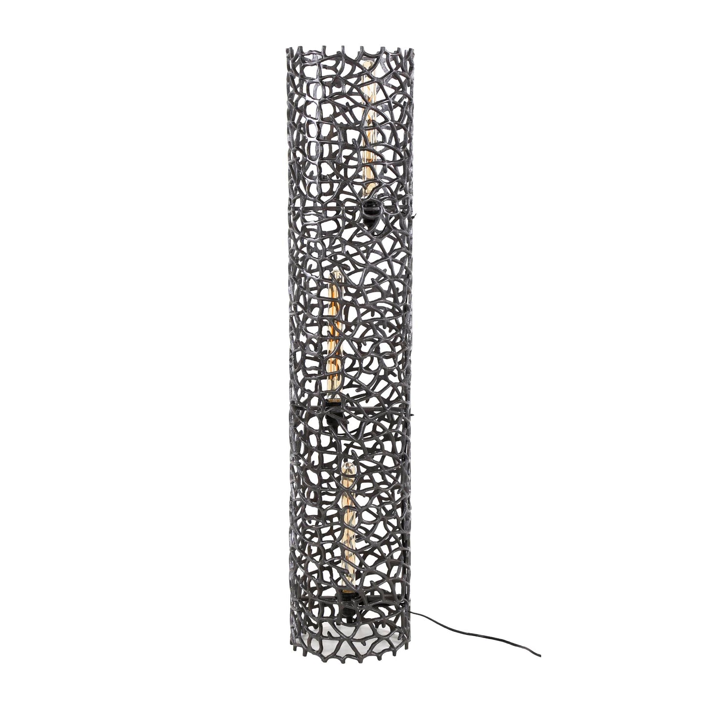 Vloerlamp Ø25 weaver cylinder XL / Zwart nikkel