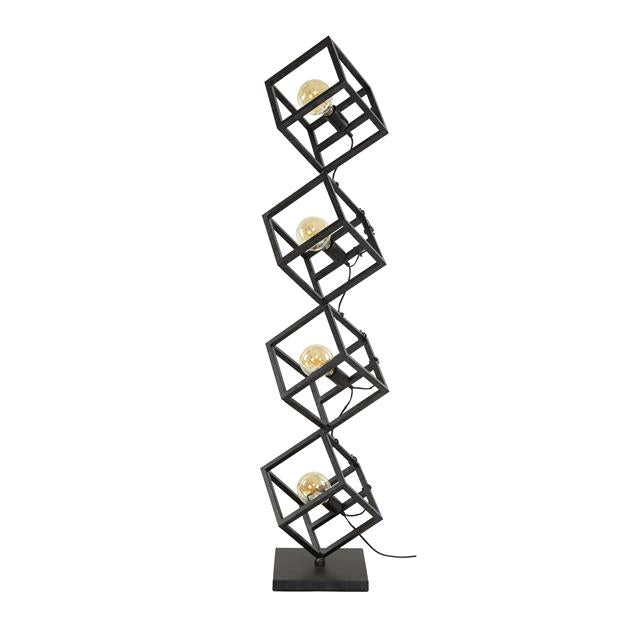 Vloerlamp 4L Kubus - 35x35x150 cm - Charcoal