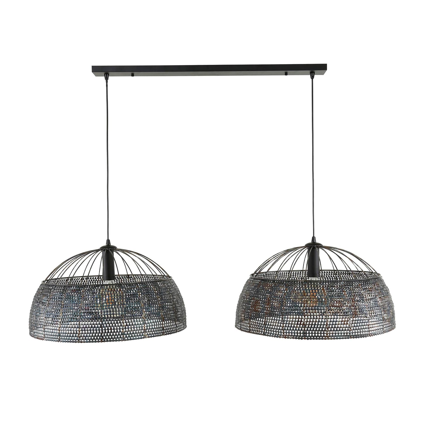 Hanglamp 2L armor Ø60 / Zwart bruin