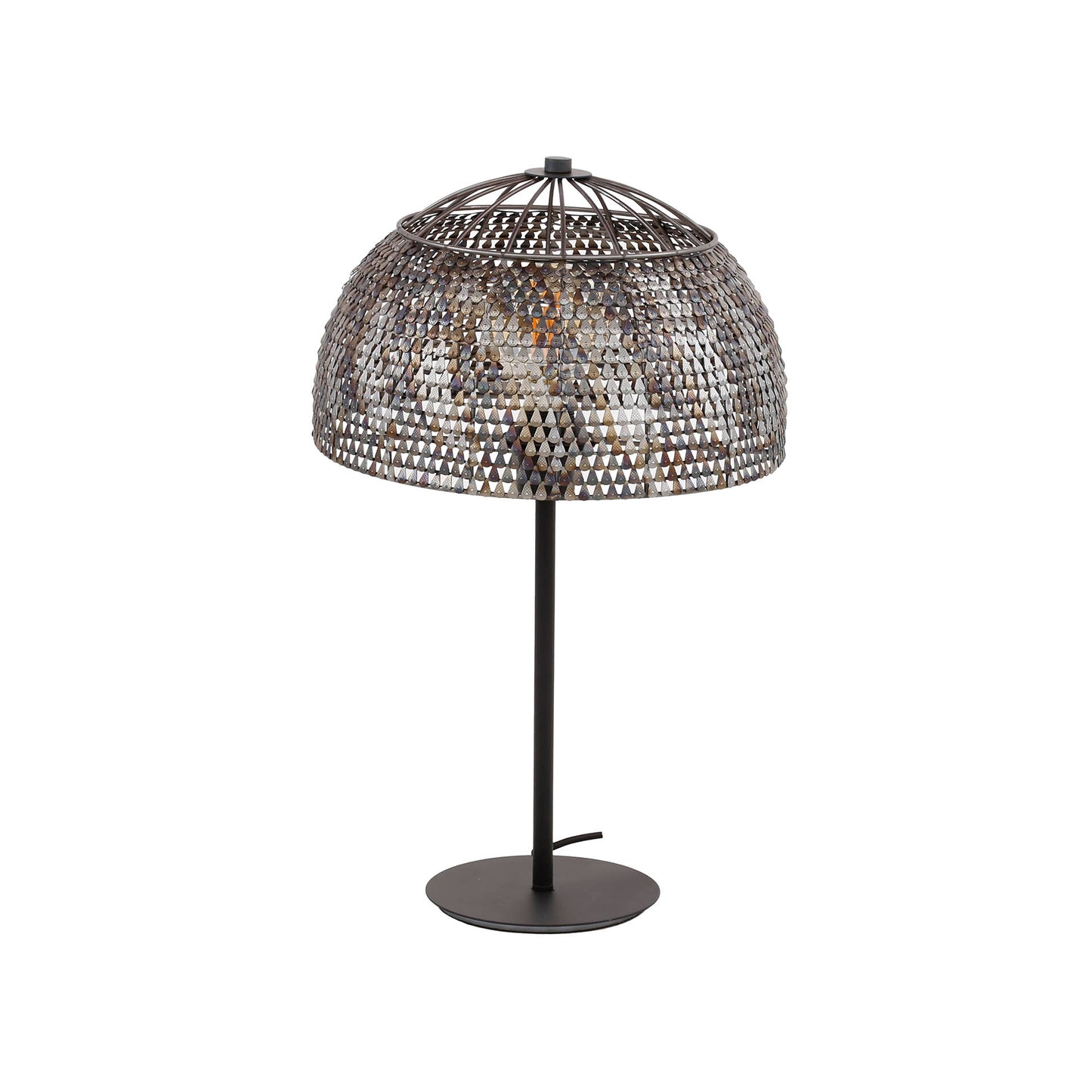 Tafellamp Ø35 armor open / Zwart bruin