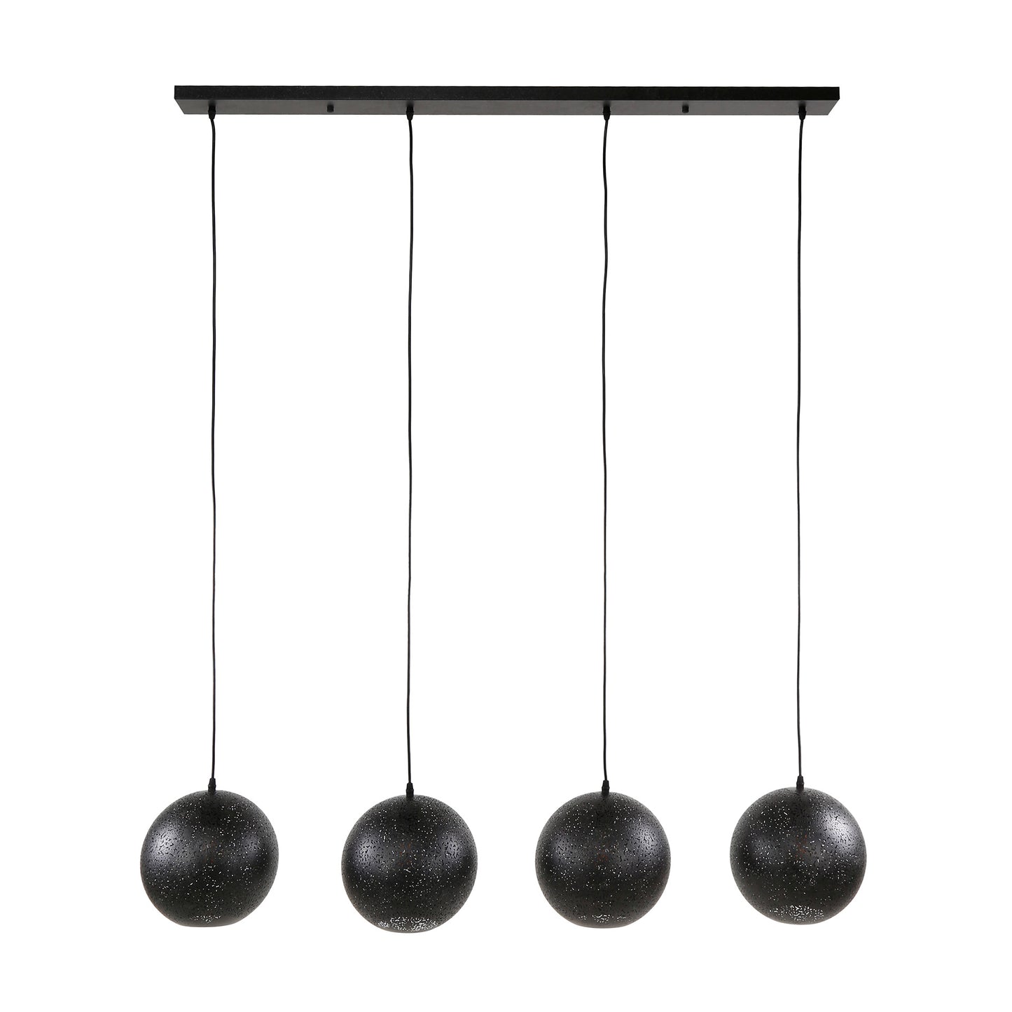 Hanglamp 4x Ø25 zip / Artic zwart