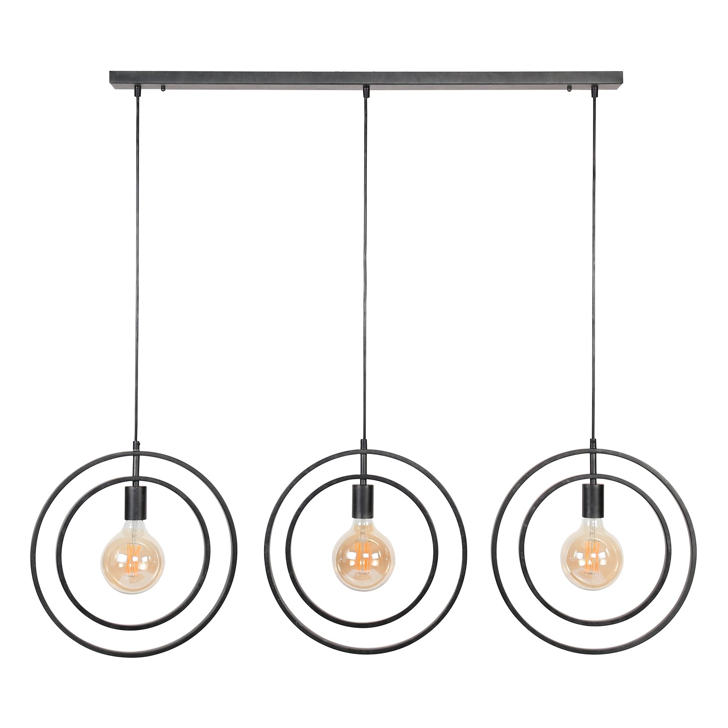 Hanglamp 3L Turn around / Charcoal
