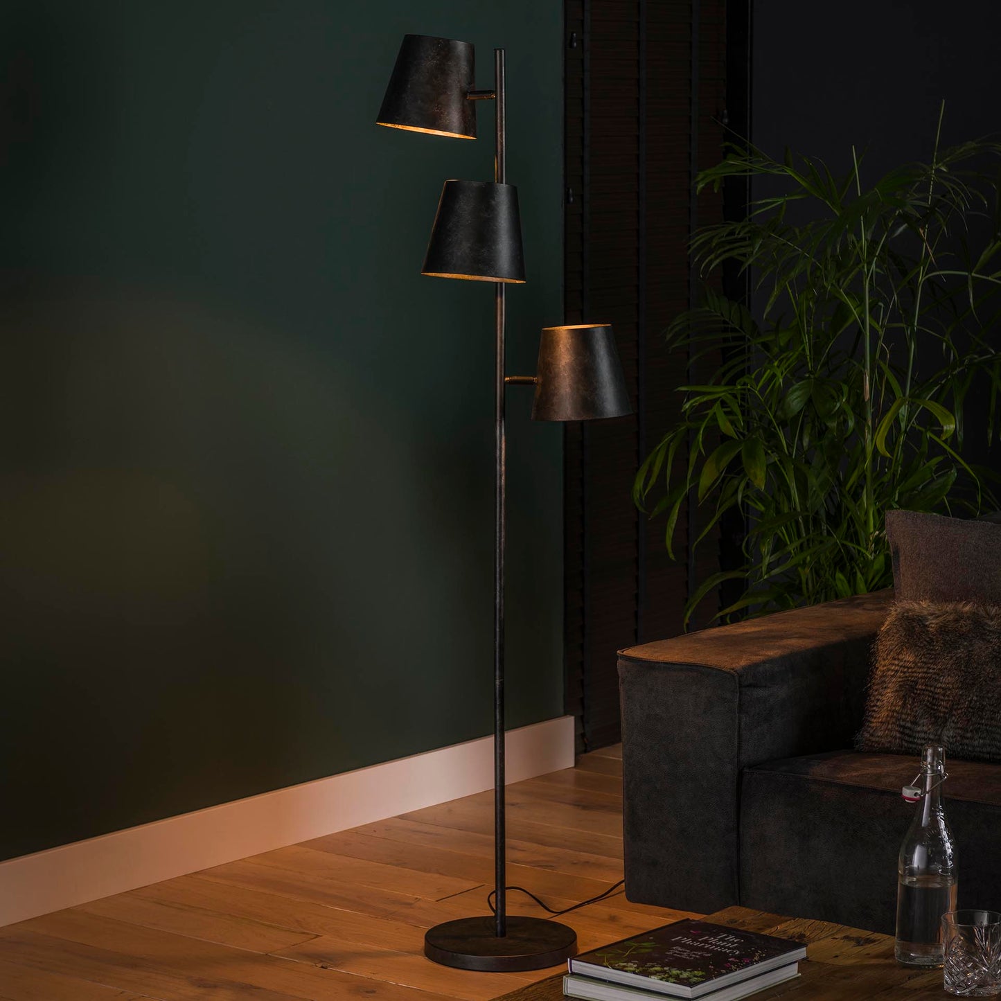 Vloerlamp 3x Ø18 Kinetic / Charcoal