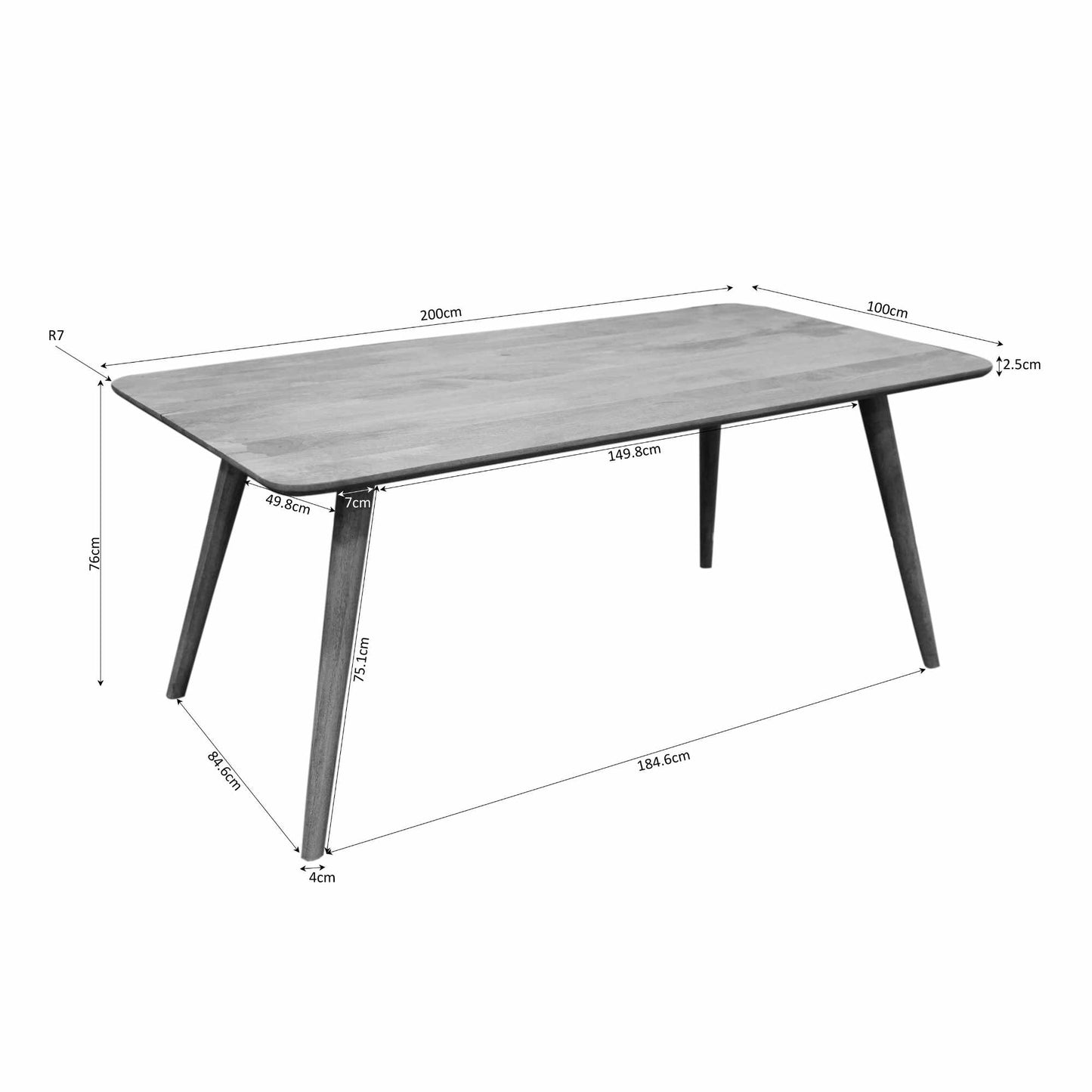 Eettafel Omaha | 200 cm