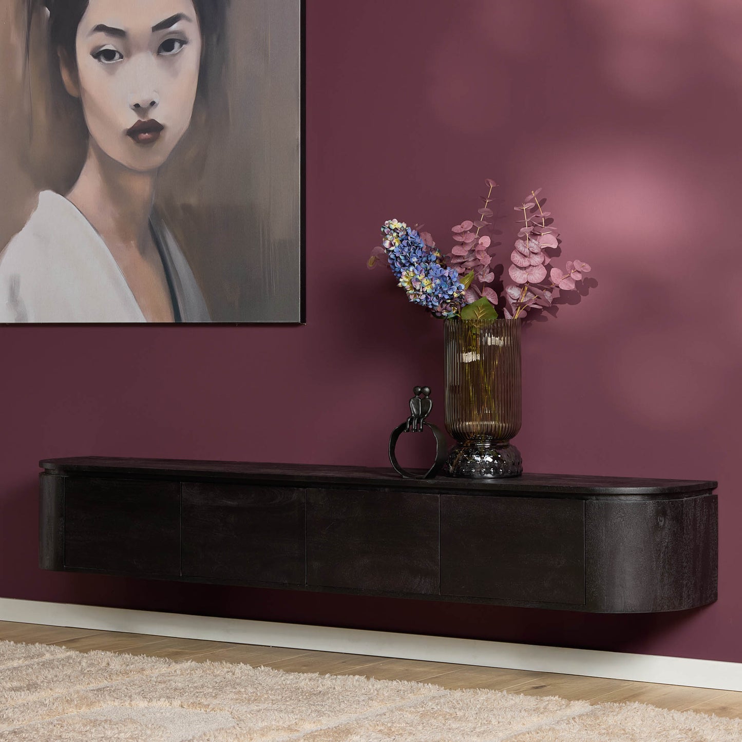 Tv meubel Excellent Black | 200 cm