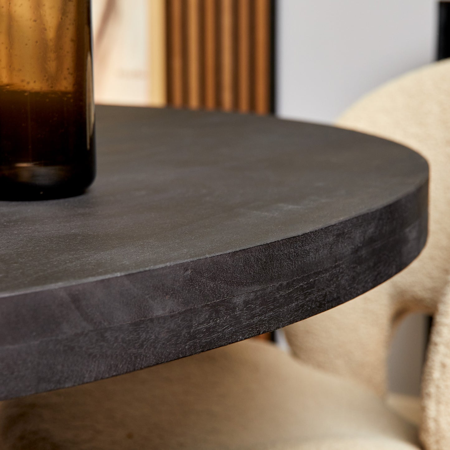 Eettafel Denver Black | 150 cm | Rond